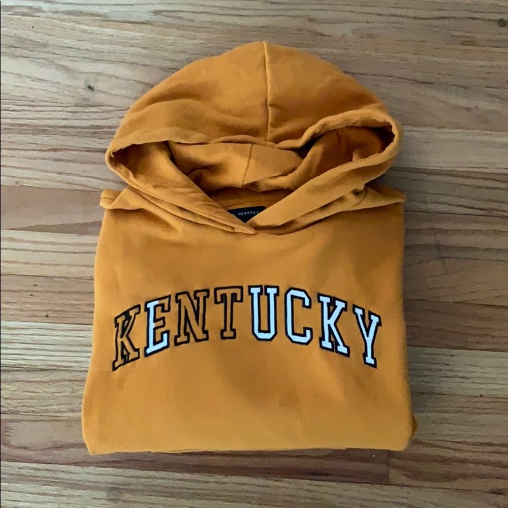 Lucky in Kentucky Mustard Hoodie